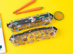 Total Gift Plastic Pencil Case Unicorn Transparent with 1 Compartment Multicolour