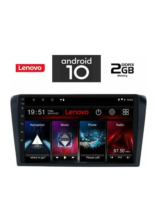Lenovo Car-Audiosystem für Mazda 3 (Bluetooth/USB/AUX/WiFi/GPS) mit Touchscreen 9" IQ-AN X6832_GPS