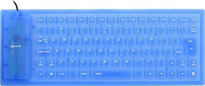 Silicone Keyboard Nur Tastatur Englisch US Blau