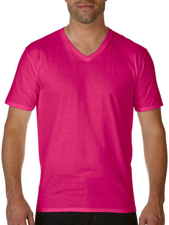 Gildan Men's Short Sleeve Promotional T-Shirt Fuchsia