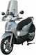 Fabbri Transparentes Visier Motorrad für Aprilia Scarabeo 2465-A
