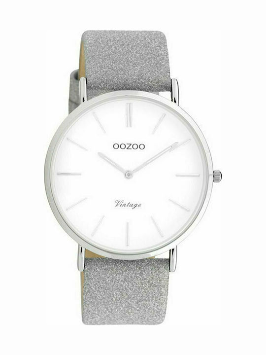 Oozoo Timepieces Vintage Damen Uhr mit Silber L...