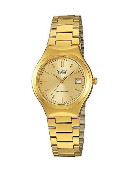 Casio Watch with Gold Metal Bracelet