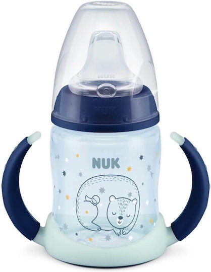Nuk First Choice Cana de antrenament pentru bebeluși Plastic cu mânere Albastru pentru 6m+m+ 150ml