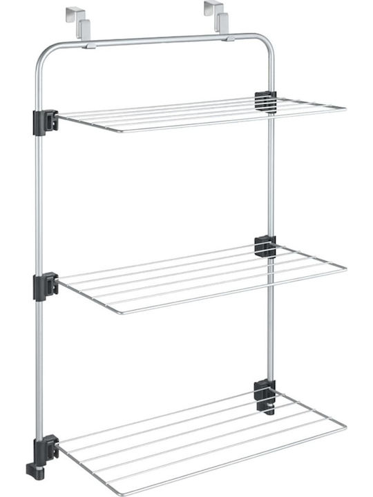 Metaltex Gale Metallic Folding Hanging Clothes Drying Rack with Hanging Length 11m