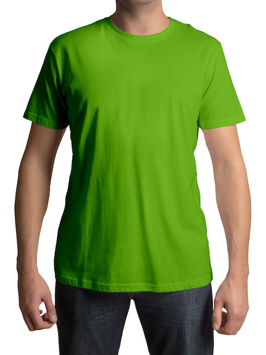 JHK Men's Short Sleeve Promotional T-Shirt Lime...