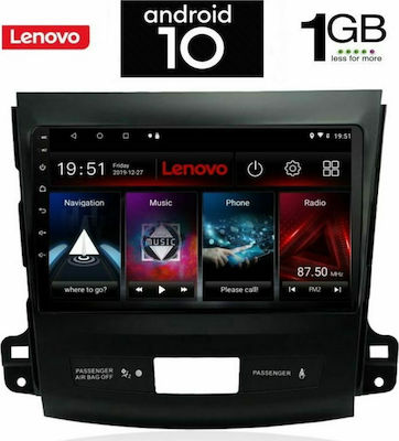 Lenovo Car-Audiosystem für Mitsubishi Outlander 2006-2012 (Bluetooth/USB/AUX/WiFi/GPS) mit Touchscreen 9" IQ-AN X5856_GPS
