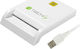 Techly Card Reader USB 2.0 for SmartCard White