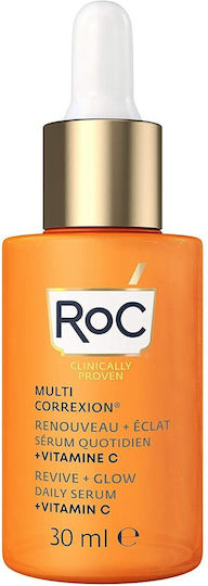 Roc Multi Correxion Revive + Glow Anti-Aging Serum Gesicht mit Vitamin C & Peptide 30ml