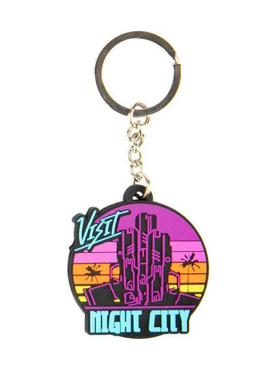Jinx Ключодържател Cyberpunk 2077 Visit Night City от Пластмаса