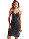Superdry Cupro Summer Mini Slip Dress Dress Black