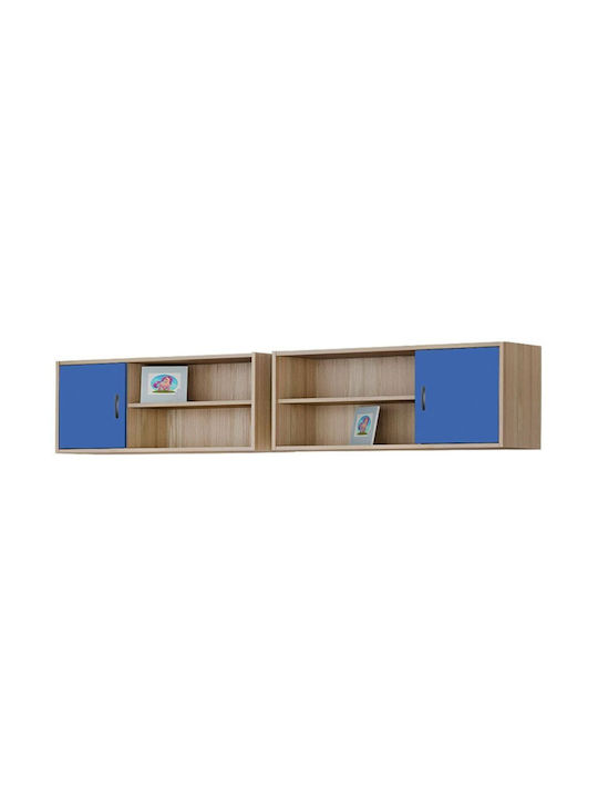 Kids Wooden Shelf S2 Blue 100x30x41cm