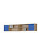 Kids Wooden Shelf S2 Blue 100x30x41cm