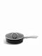 Edenberg Pan With Lid made of Aluminum with Stone Coating Black 24cm