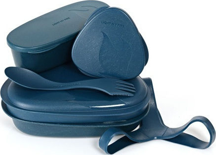 Light My Fire Bio Serveware Set for Camping 6 Pieces Hazy Blue 500ml 6pcs