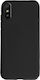 Liquid Umschlag Rückseite Silikon Schwarz (Redmi 9A / 9AT)