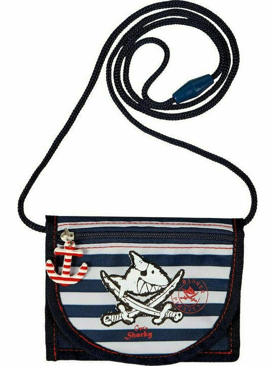 Die Spiegelburg Sharky Kids Wallet with Velcro Navy Blue