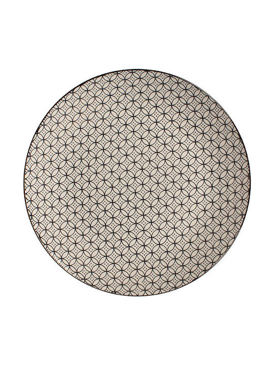TnS Plate Shallow made of Porcelain Beige with Diameter 26.5cm