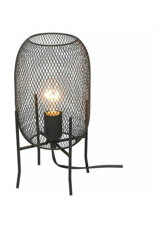 Grundig Tischlampe Dekorative Lampe mit Fassung für Lampe E27 Schwarz