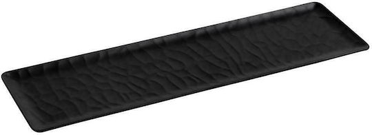 Espiel Wavy Matte Platou de Servire Dreptunghiular Plastic Negru 53x16.2buc 1buc