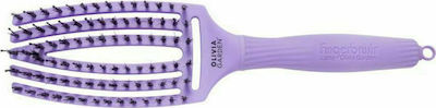 Olivia Garden Fingerbrush Combo Bloom Lavanda Perie de Păr pentru Coafura