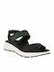 Fantasy Sandals Marissa Leather Women's Flat Sandals Anatomic Sporty in Black Color