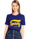 Superdry Collegiate Cali State Damen T-shirt Blau