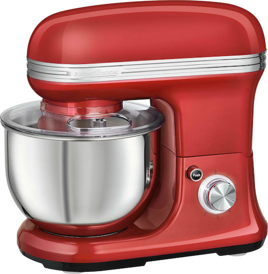 Profi Cook PC-KM 1197 Κουζινομηχανή 1200W με Ανοξείδωτο Κάδο 5lt Red