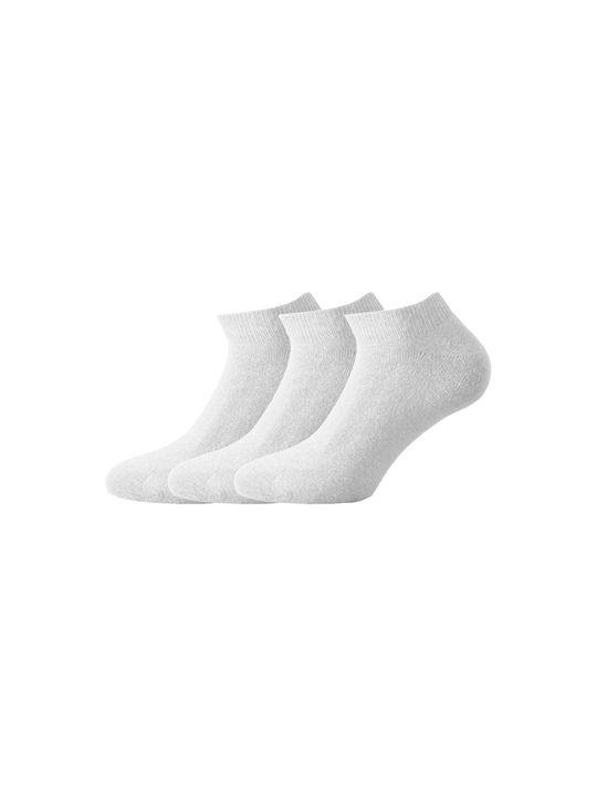 Walk Damen Einfarbige Socken Weiß 3Pack