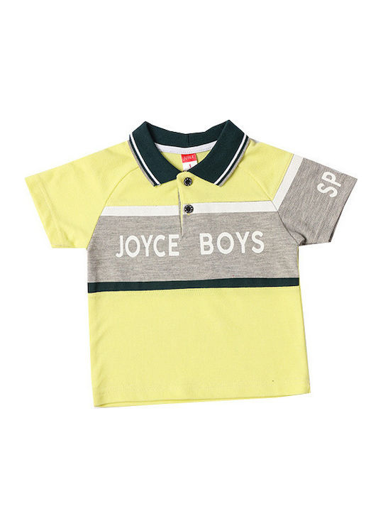 Joyce Παιδικό Polo Κοντομάνικο Κίτρινο