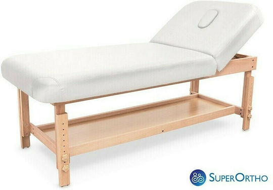 SuperOrtho Pat Spa de Lux pentru Fizioterapie Alb din Lemn 186x76cm