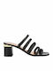 246917 Din piele Sandale Negre