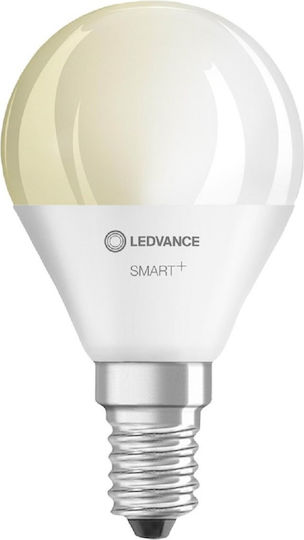 Ledvance Смарт крушка LED 5W за фасунга E14 и форма P45 топло бяло 470лм Димируем