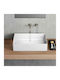 GSI Kube-X Επικαθήμενος Νιπτήρας Πορσελάνης 50x37x13cm Λευκός