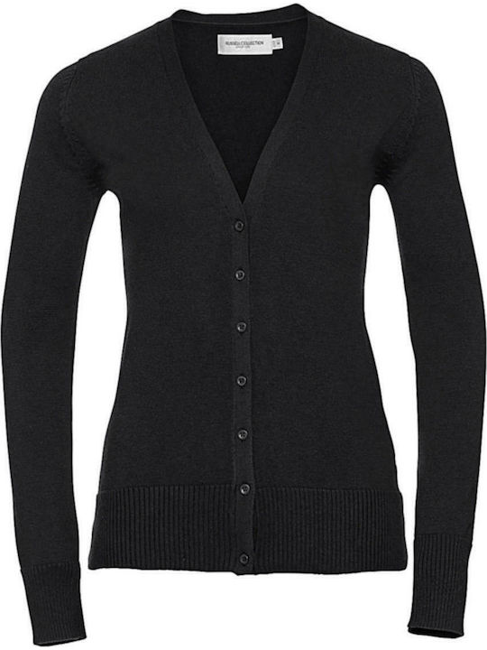 Russell Europe Women's Long Sleeve Promotional Cardigan Black