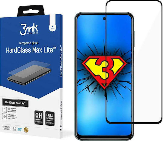 3MK Hardglass Max Lite Full Face Tempered Glass (Redmi Note 10 / 10s / Poco M5s)