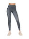 Sports Leggings Lycra in anthracite grey color Lycra