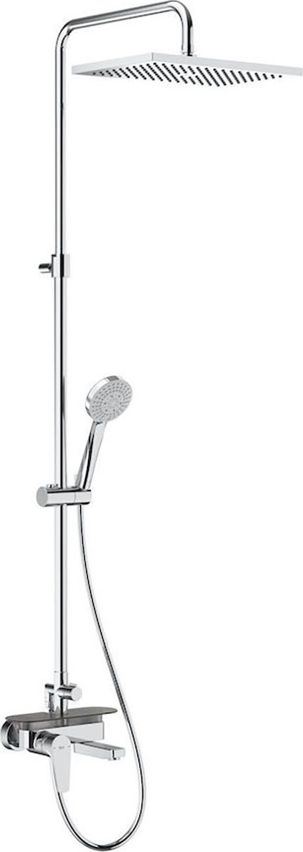 Roca Even A5A9C90C00 Ρυθμιζόμενη Στήλη Ντουζ με Μπαταρία 125.3-165.3cm ...