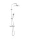 Roca Victoria Shower Column Without Battery Silver