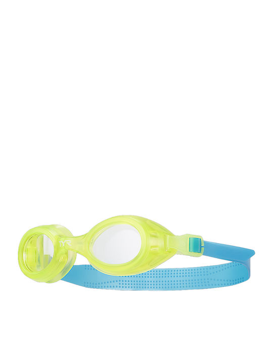 Tyr Aqua Blaze Swimming Goggles Kids with Anti-Fog Lenses Yellow