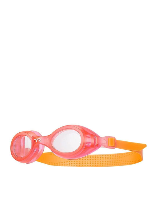 Tyr Aqua Blaze Ochelari de Înot de Copii cu Lentile Anti-Orbire Roze