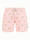 John Frank Banana Herren Badebekleidung Shorts Rosa mit Mustern