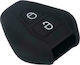 Silicone Car Key Cover Case with 2 Buttons for Suzuki Black
