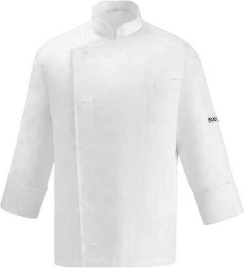 Egochef Палто Готвач Унисекс Бял с 3/4 ръкав
