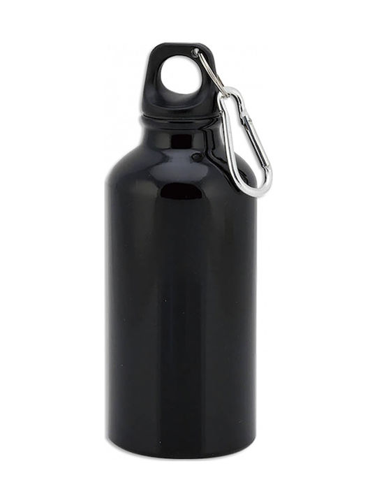 Albainox Barbaric Παγούρι Αλουμινίου 400ml Μαύρο