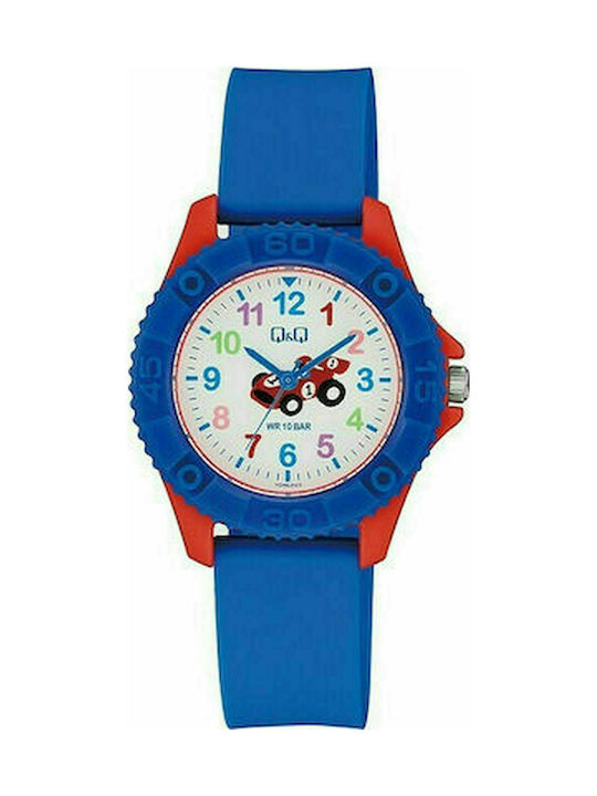 Q&Q Kids Analog Watch with Rubber/Plastic Strap Blue