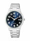 Q&Q Men's Watch 40mm Battery with Silver Metal Bracelet
