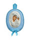 Prince Silvero Saint Icon Kids Talisman with Virgin Mary Blue from Silver MA-DM1106-LC