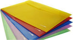 Economix Transparent File Folder with Button for A3 Sheets (Μiscellaneous colours)