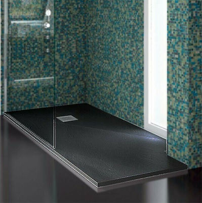 Karag Rectangular Artificial Stone Shower Ardesia Pietra 80x120x2.5cm